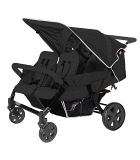 Poussette 4 places Lidoo Star Full Black