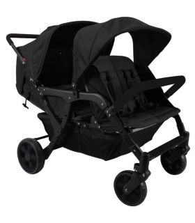 Poussette 4 places Lidoo City H4E Full Black