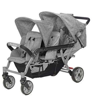 Poussette 3 places Lidoo H3E + Ergondrive Full Grey Poussette 3 places Lidoo H3E + Ergondrive Full Grey