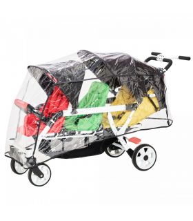 Poussette 3 places Lidoo H3E + Ergondrive Full Grey
