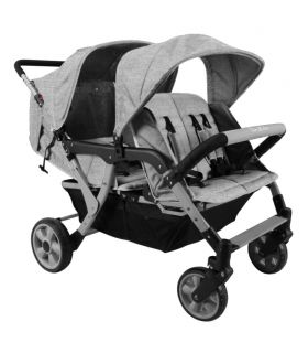 Poussette 4 places Lidoo City H4E Full Black