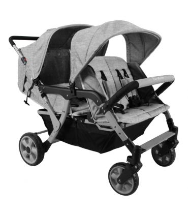 Poussette 4 places Lidoo City H4E Full Black