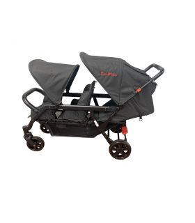 Poussette 3 places Lidoo H3E + Ergondrive Full Black