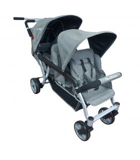 Poussette 3 places Lidoo H3E + Ergondrive Full Grey