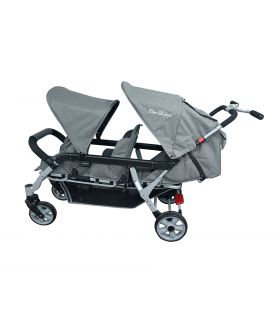 Poussette 3 places Lidoo H3E + Ergondrive Full Grey