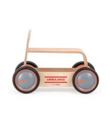 Drive Me Wood Ambulance Mamatoyz - Naturel Drive Me Wood Ambulance Mamatoyz - Naturel