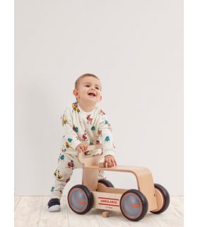 Drive Me Wood Ambulance Mamatoyz - Naturel
