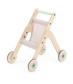 Trio Poussette Mamatoys - Naturel Menthe