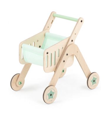Trio Caddie Mamatoys - Naturel Menthe Trio Caddie Mamatoys - Naturel Menthe