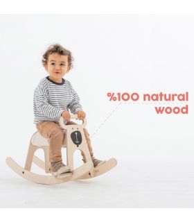 Pony Bear rocker Mamatoyz - Naturel